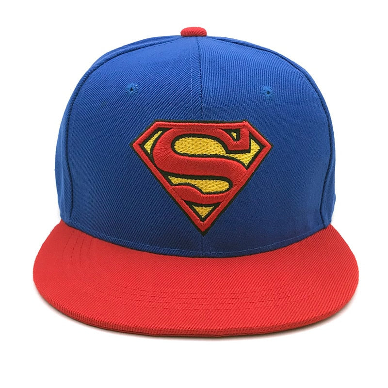 Superman Caps, Adjustable Hat, Hip Hop Casual Baseball Cap, Hats for Men & Women