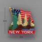 New York Tourism New York Statue of liberty,Times Square New York City fridge magnet magnetic refrigerator sticker