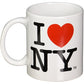 I Love NY Mug - White Ceramic 11 ounce I Love NY Mugs from the New York City Souvenir Store